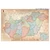 Cartographia Magyarország közigazgatása - különleges színezésű térkép 100 x 70, fémléces - Stiefel 