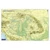 Cartographia Kárpát-medence domborzata határokkal falitérkép 60x41 cm - fóliázott, lécezett